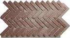EverStone Herringbone Faux Brick Panel, 46 1/2"W x 25 1/4"H x 1"D, Old Chicago by EkenaMillwork