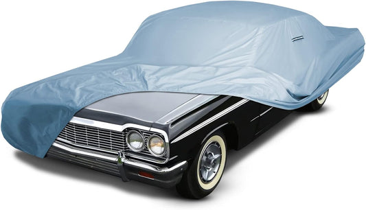 iCarCover Premium Car Cover for 1962-1970 Chevy Impala Wagon Heavy Duty Waterproof All-Weather Automobiles Custom Fit Indoor Outdoor UV Snow Protection Covers with Straps and Bag