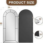Wall Mirror, Full Length Floor, Window Pane - Image 5