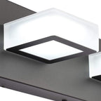 Ralbay 46" LED Modern LED Black Vanity Lights Fixtures 7 Lights Acrylic Matte - Image 6