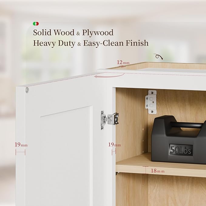 Kisart Laundry Room Cabinets Wall Mounted - Image 7