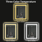 LOAAO 24"X30" LED Bathroom Mirror - Image 5