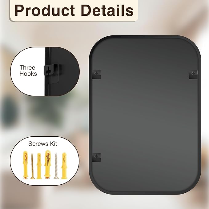 FICTOR Bathroom Vanity Mirror for Wall, 2 Pack 28" x 40" Rectangle Bathroom - Image 7
