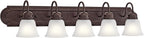 Kichler 36" 5-Light Vanity Bath Light in Tannery Bronze Powder Finish, Modern by Kichler