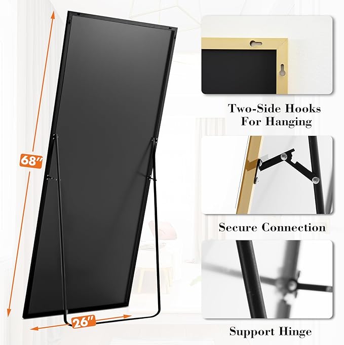 DUMOS Full Length Mirror 26"x 68" - Image 4