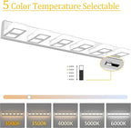 Ralbay Modern Chrome Bathroom Vanity Lights 5 Color Temperature Dimmable - Image 2