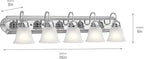 Kichler 5-Light Bathroom Vanity Light Fixture - Image 2