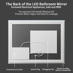 Koonmi 40"x30" LED Mirror for Bathroom, 90CRI Anti-Fog Vanity Mirror - Image 5