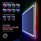 LOAAO 60”X40“ RGB LED Bathroom Mirror - Image 4