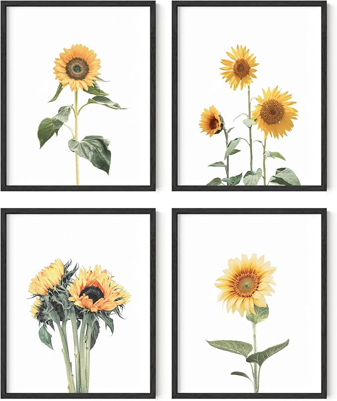 HAUS AND HUES Sunflower Wall Decor and Posters by HausandHuesArtPrints
