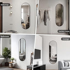 Oval Full Length Mirror, Ultra-Clear Explosion-Proof Dressing Mirror, Simple - Image 7