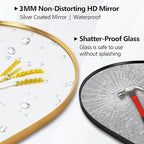 Oval Full Length Mirror, Ultra-Clear Explosion-Proof, Simple and Classic Deco - Image 4