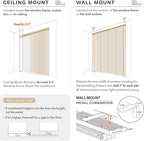 GoDear Design Shimmering Adjustable Sliding Panel Track Blinds, Vertical Window - Image 8