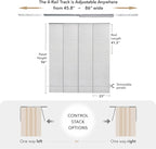 GoDear Design Adjustable Sliding Panel Track Blinds, Vertical Blinds, Room - Image 5