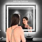 LOAAO 40"X36" LED Bathroom Mirror - Image 3
