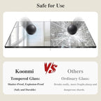 Koonmi Black Mirrors for Wall, 30x60 Inch Bathroom Mirror, Rectangular Wall - Image 5