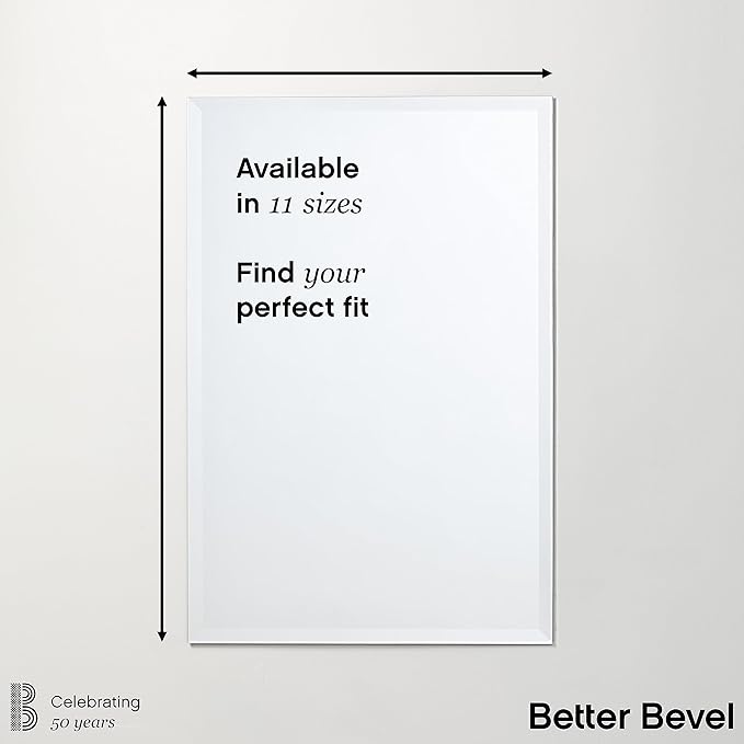 Better Bevel Frameless Square Mirror - Image 5
