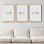 Framed Large Matisse Abstract Wall Art Set of 3, Vintage Neutral Pink Floral - Image 8