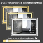 Koonmi 55"x36" LED Mirror for Bathroom, 90CRI Anti-Fog Vanity Mirror - Image 7