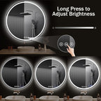LED Bathroom Mirror 48 Inch Round Bathroom Mirror - Image 7
