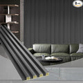 OUZUGIE WPC Acoustic Slat Wall Paneling, Living Room, TV Background, Study Room by OUZUGIE