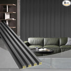 OUZUGIE WPC Acoustic Slat Wall Paneling, Living Room, TV Background, Study Room by OUZUGIE