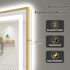 72x32 Inch LED Bathroom Mirror - Image 6
