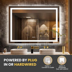 LOAAO 44"x60" LED Bathroom Mirror - Image 6