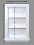 14x24 Aiden Recessed Wall Niche Medicine Cabinet Replacement, in The Wall - Image 2