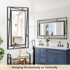 Rectangular Wall Mirror, Hang Horizontally or Vertically - Image 7