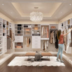 ROOMTEC Modular Closet System, Wall-Mounted Wooden Tower - Image 4