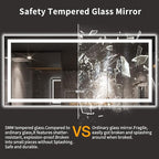 LOAAO 77X36 LED Bathroom Mirror - Image 8