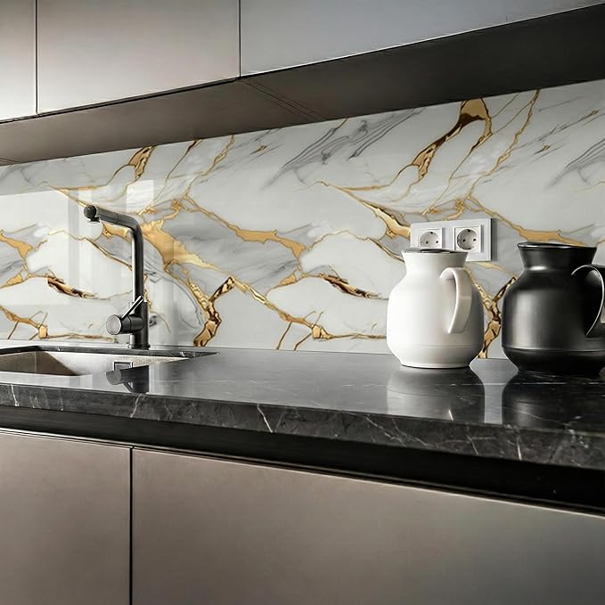 IZODEKOR 4 Pcs 24"x48" PVC Marble Wall Panels - Image 4