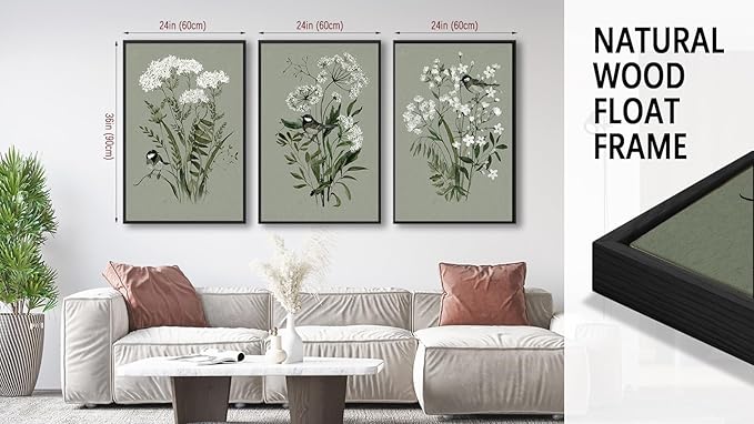 Large Flowers Canvas Wall Art - Image 6