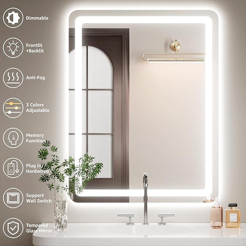 60" x 30" Led Bathroom Mirror - Image 2