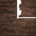 EverStone Acadia Ledge Faux Stone Panel, Weathered Brown Color - Image 9
