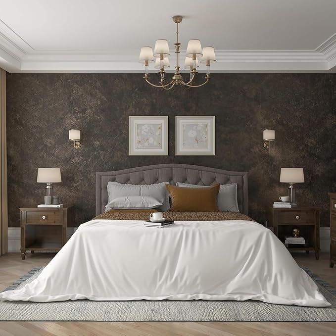 3yecao 31"×1181" Big Roll Large Size Wide Thick Dark Brown Tan Grey Concrete by 3YECAO