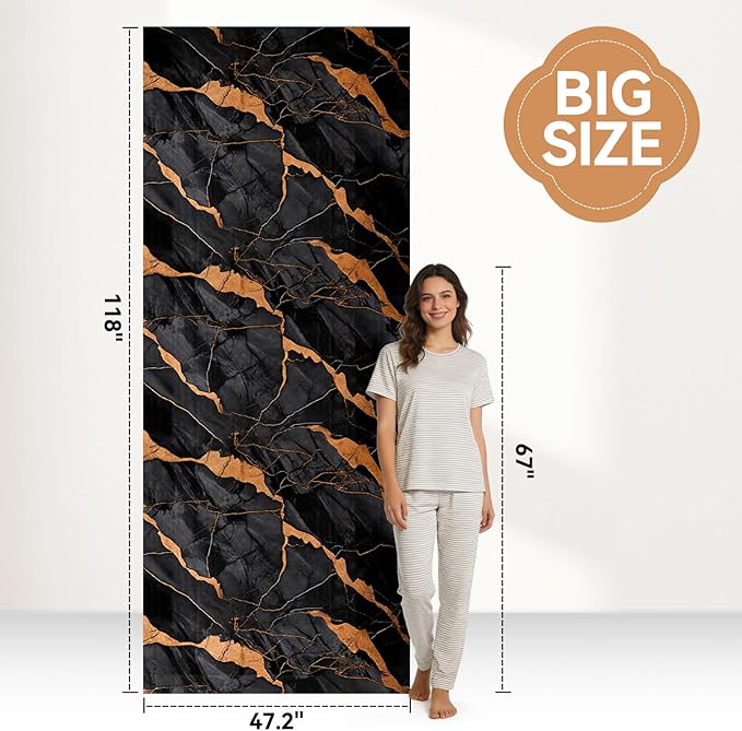 KASARO Peel and Stick Backsplash Wall Tile, 118 × 47 inch Self-Adhesive Thicker - Image 6