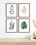 HAUS AND HUES Green Plant Art Print Set of 4-16x20 - Image 5