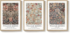Framed Large William Morris Canvas Wall Art Set of 3, Vintage Floral Botanical - Image 9