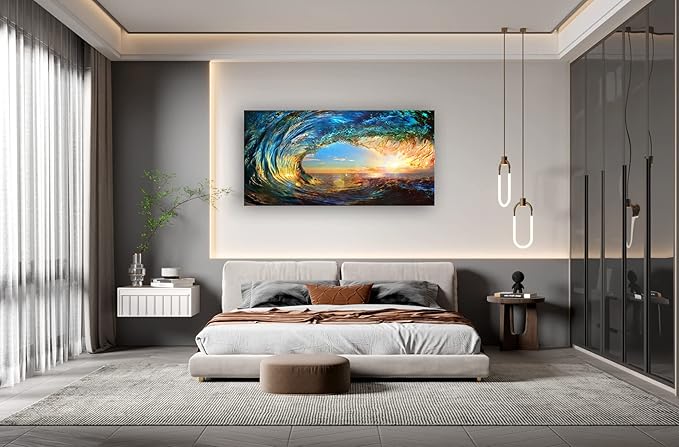 Cao Gen Decor Art S06775 Giant Wave Water Wall Art Canvas Prints 1 Panels Ocean - Image 3