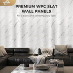 OUZUGIE WPC Acoustic Slat Wall Paneling, Living Room, TV Background, Study Room - Image 2