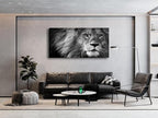 Baisuart Modern Giclee Canvas Prints Stretched Artwork Black and White Lion - Image 4