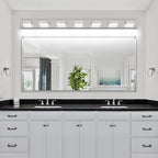 SineRise LED Modern Bathroom Vanity Light Fixtures, Brushed Nickel Modern - Image 9