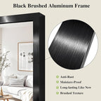 Koonmi Black Mirrors for Wall, 30x60 Inch Bathroom Mirror, Rectangular Wall - Image 4