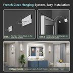 60x40 LED Bathroom Mirror with Lights, Backlit and Front Lit Anti-Fog Lighted - Image 9