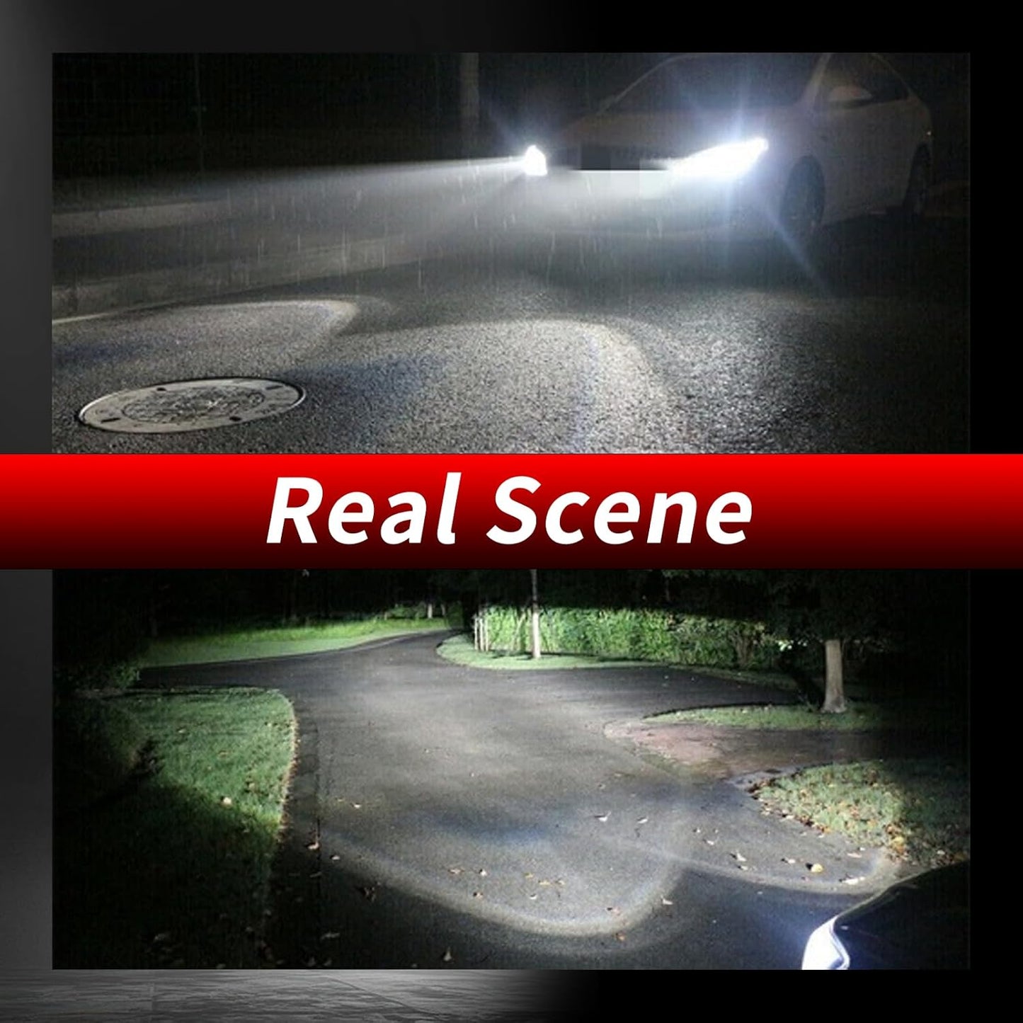 High Low Beam Fog Light Bulbs Combo Pack Fit For Ford Focus 2012 2013 2014 2015 2016 2017 2018 Driving Light Plug and Play,6500K White Car Lamp Bulb Kit,IP68 Pack of 6