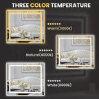 LOAAO 30"x38" LED Bathroom Mirror - Image 5