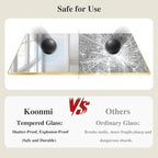 Koonmi Gold Mirrors for Wall, 30x60 Inch Bathroom Mirror, Rectangular Wall - Image 5