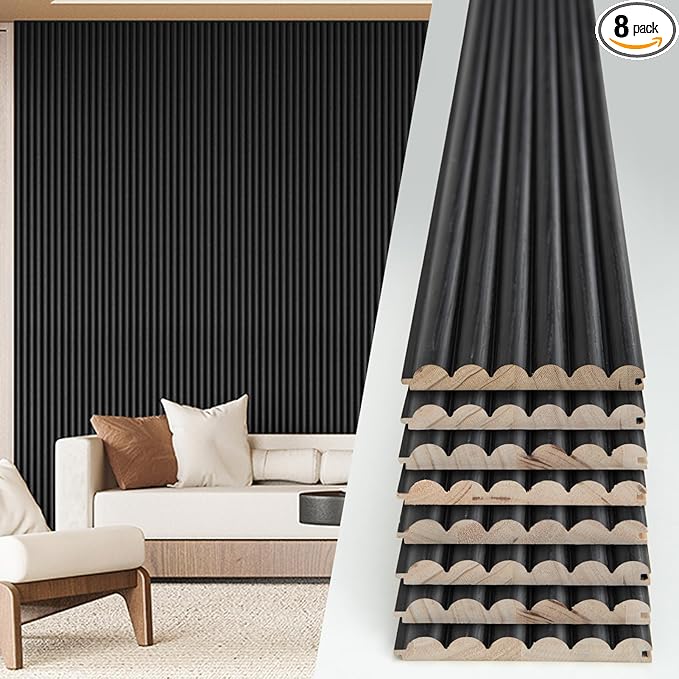 Art3d Fluted Wood Panel by Art3d